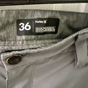 Hurley Men's Size 36, 4 Pocket Hybrid Shorts, Lightweight, Neutral Color